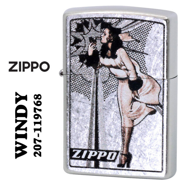 zippo(ジッポーライター)ZIPPOキャラクター人気の「WINDY」デザイン 
