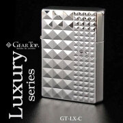 ギアトップ 国産オイルライター GEAR TOP ラグジュアリーデザインシリーズ　シルバーミラーC　GT-LX-C画像