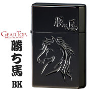 ギアートップ GEAR TOP オイルライター GT-勝ち馬　V刃手彫調彫刻　BNiミラー画像