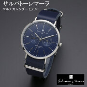 腕時計 メンズ レディース Salvatore Marra サルバトーレマーラ マルチカレンダー 3気圧防水 レザーベルト SM15117-SSNVSV 本革レザー ブランド 人気 シンプル ウォッチ カジュアル フォーマル 送料無料 お取り寄せ