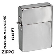 zippo(ジッポーライター) 1935レプリカ　プラチナメッキ　1935-PT 復刻デザイン画像