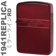 ZIPPO/1941レプリカジッポー ミラーライン メタリック・レッド 送料無料【ネコポス可】