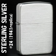 zippo(ジッポーライター) 純銀 スタ－リングシルバ－ ジッポ 1941レプリカ NO.24画像