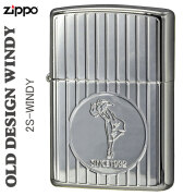 zippo(ジッポーライター) OLD DESSIGN オールドデザイン ウィンディ ガール 銀メッキ シンプル　オイルライター かわいい　おしゃれ　女性　プレゼント 　2S-WINDY  【ネコポス可】