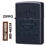 zippo(ジッポーライター)ハーレーダビッドソン Harley-Davidson HARLEY ロゴ ブラックマット HD-46218画像