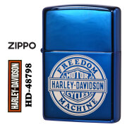 ZIPPO/ハーレーダビッドソン Harley-Davidson HARLEY ロゴ ブルー レーザー加工 HD-48798画像