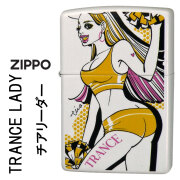 ZIPPO(ジッポーライター)  ファッションイラストレーター『tica ishibashi』石橋智香 TRANCE LADY トランスレディ チアリーダー　TRADY-CL　オシャレ　かわいい　ガール柄　送料無料【ネコポス可】