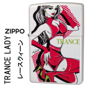 ZIPPO(ジッポーライター)  ファッションイラストレーター『tica ishibashi』石橋智香 TRANCE LADY トランスレディ レースクイーン　TRADY-RQ　オシャレ　かわいい　ガール柄　送料無料　【ネコポス可】