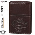 zippo (ジッポーライター)オロビアンコ　OROBIANCO　国産牛革巻き、手縫い ZIPPO ブラウン画像