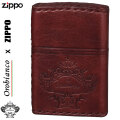 zippo (ジッポーライター)オロビアンコ　OROBIANCO　国産牛革巻き、手縫い ZIPPOダメージレッド画像