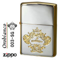 ZIPPO/オロビアンコ　OROBIANCO　エッチング　ロゴ　シルバー＆ゴールド　ORZ-003-SG画像