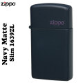 ZIPPO ジッポ ライターネイビーマットジッポ スリム画像