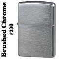 【ZIPPO】 無地 ジッポ ブラッシュクローム200番 ジッポ ライター 画像