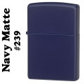 zippo(ジッポーライター)Navy Matte ネイビーカラーマットジッポー #239画像