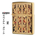 ZIPPO/両面加工 マーブルアラベスク 金メッキ エッチング　プリント仕上げ　ユニットゴールド　2G-ARABESQUEM画像