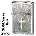 ZIPPO/205クロスデザイン　Cross Design　サテンクローム　2023モデル #48581画像