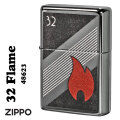 ZIPPO/ジッポーライター　260-25  32Flame Design　フレイムデザイン　フラットトップ ハイポリッシュ　2023モデル #48623画像