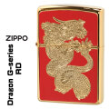 ZIPPO/ドラゴンGシリーズDragonG金メッキRDレッド両面フルカラーユニットゴールド龍DRG-RD画像