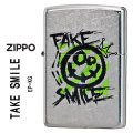 zippo(ジッポーライター)FAKE SMILE　フェイクスマイル　ストリートクローム　エンボスプリント加工　EP-KG画像