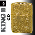 zippo アーマー KING II （キング2） 5面加工 アラベスク GD ゴールド 金チャンバー仕様画像