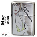 zippo(ジッポーライター)萌え MOE 銀イブシ エッチング クリヤーコート MS-KB画像
