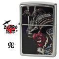 ZIPPO/和柄シリーズ　兜 サテンクローム　つやなし画像