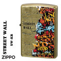 zippo(ジッポーライター)ストリート　ウォール　オイルライター　真鍮バレル　インクジェット印刷　エッチング　SW-KB画像