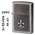 ZIPPO/ユーズドメタル NiB ユリ スピニングブラッシュ ユリ（リリー）メタル貼り　USD-YURI画像
