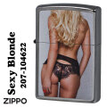 ZIPPO/ Sexy Blonde Hear セクシー　ブロンズヘア　2023モデル ストリートクローム Z207-104622画像