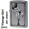 ZIPPO/Vintage Girl Frame　ビンテージガール フレーム Windy　ウインディ 2023モデル ストリートクローム  Z207-104633画像