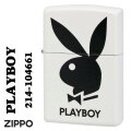 zippo(ジッポーライター) PLAYBOY  iogo white ロゴ　ホワイトマット2023モデル Z214-104661画像