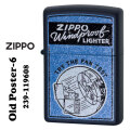 zippo(ジッポーライター) Old Poster-6 プリント加工 ネイビーマット Z239-119608画像