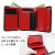 三つ折り財布 コンパクトウォレット マトゥーリ 馬革 牛革 Maturi JAPAN　MR-501BK/RED画像2