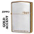 zippo ジッポーライター ゴールドアクセント シルバーサテン仕上げ PREMIUM COLLECTION 20AC-IA画像