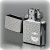 zippo(ジッポーライター)フクロウ メタルプレート貼り ブラッシュクローム画像3