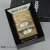 ZIPPO/ユーズドフィニッシュレコードデザイン　USED FINISH RECORD DESIGN  真鍮メッキ　ユーズド仕上げ　メタルプレート貼り画像4