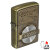 ZIPPO/ユーズドフィニッシュレコードデザイン　USED FINISH RECORD DESIGN  真鍮メッキ　ユーズド仕上げ　メタルプレート貼り画像6