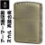 zippo(ジッポーライター)アーマー3面深彫エッチング＆リューター スカル アンティークブラス（Ａ）画像