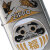ZIPPO/福達磨(白)  だるま 縁起柄 鶴亀 富士山 ブラッシュクローム プリント加工 ZIPPOロゴ入り DARUMA-WH画像2