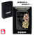 zippo(ジッポーライター) ラッキーチャーム スワロウ BK　 ブラックニッケル　メタル貼り　幸運　お守り画像5