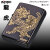 ZIPPO/龍虎黒金 BNiミラー 金コンビ エッチング 躍動感のある金色の龍と虎 RYKO-BG画像1
