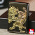 ZIPPO/龍虎黒金 BNiミラー 金コンビ エッチング 躍動感のある金色の龍と虎 RYKO-BG画像4