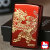 ZIPPO/龍虎赤金 イオンコートレッド 金コンビ エッチング 躍動感のある金色の龍と虎 RYKO-RG画像4