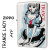 zippo(ジッポーライター)ファッションイラストレーター『tica ishibashi』 TRANCE LADY メイド　TRADY-MD　画像