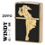 ZIPPO/人気の「WINDY」デザイン　ゴールド WINDY Gシリーズ　BK #200FB  金タンク　金メッキ ブラック　WINDY-GBK画像