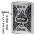 ZIPPO/USオリジナルZIPPO 2025 トランプ柄 スペードデザイン ACE OF SPADES ストリートクローム プリント加工 zZ207-125615画像