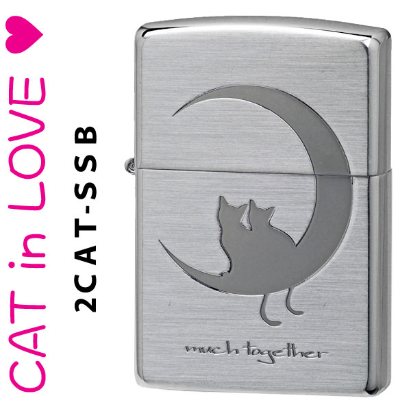 zippo(ジッポーライター猫)新キャットシリーズ・シルバーサテーナ（B） 2CAT-SSB画像