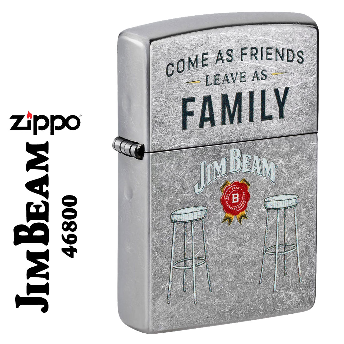 ZIPPO/Jim Beam Logo ジムビーム　ロゴ US 2025秋モデル ストリートクローム 46800画像