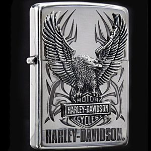 【ZIPPO】ハーレーダビットソンジッポー/ビッグメタルHDP7 シルバーいぶし