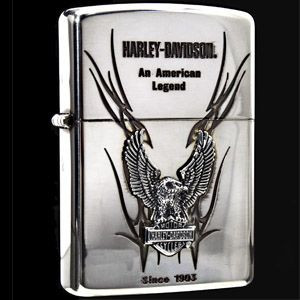【ZIPPO】ハーレーダビットソンジッポー/エスメタルイーグル シルバーいぶし